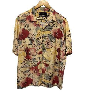 ALLSAINTS Wailea Men's M Floral Hawaiian Camp Shirt Viscose Relaxed NWT